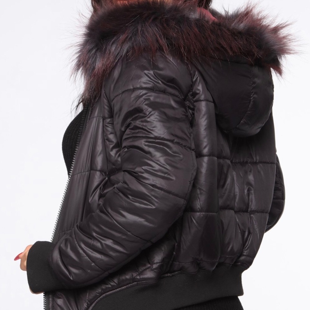 Fashion Nova Reversible Puffer Jacket